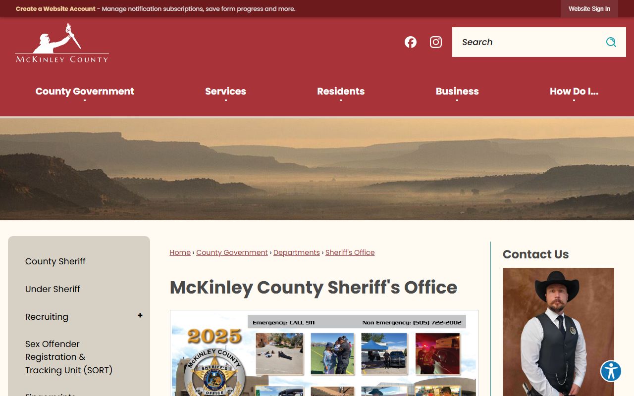 McKinley County arrest records sheriff office