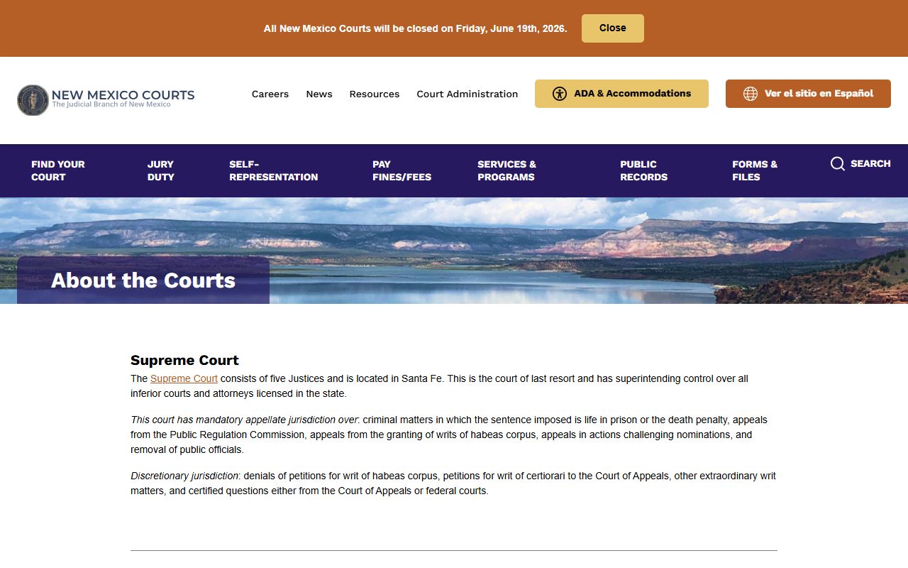 McKinley County court records New Mexico court hierarchy