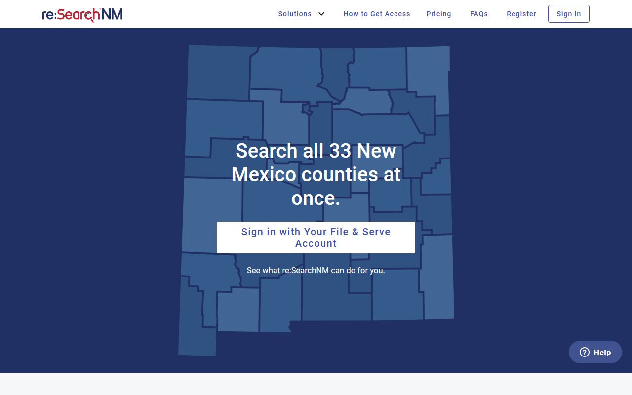 McKinley County court records reSearchNM platform