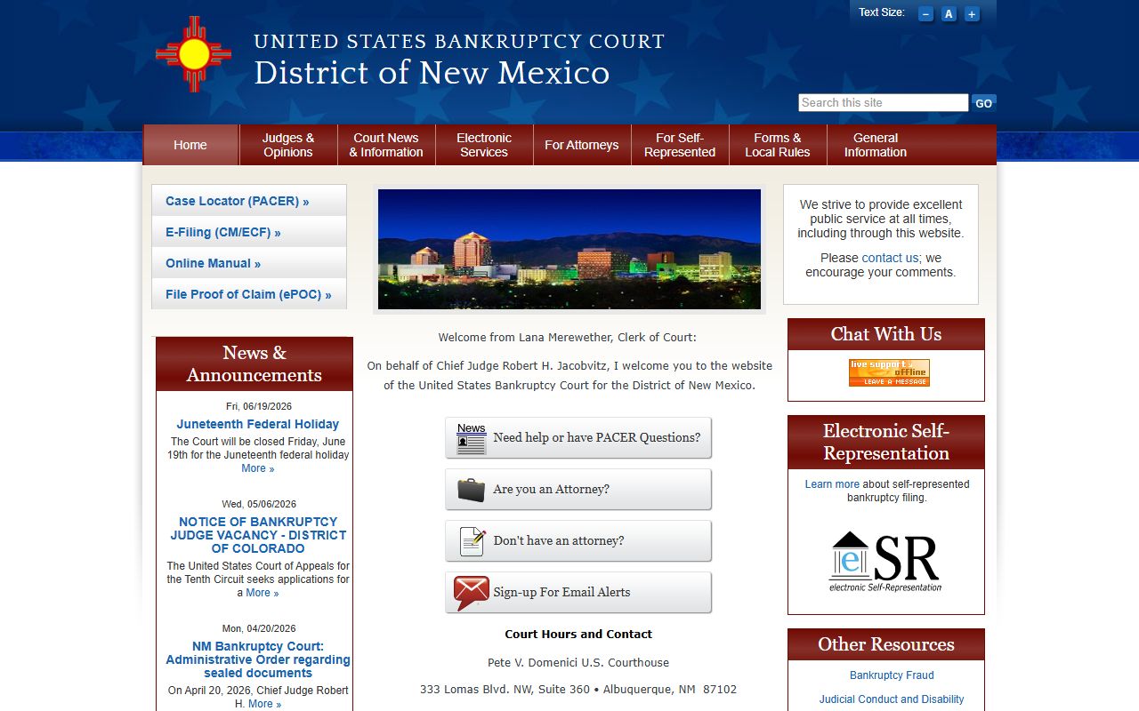 McKinley County marriage and divorce records federal bankruptcy court boundary